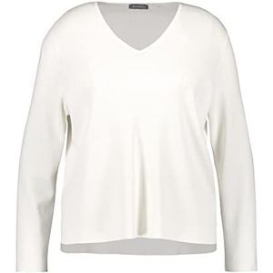Samoon 272004-25109 Sweatshirt voor dames, Gebroken wit