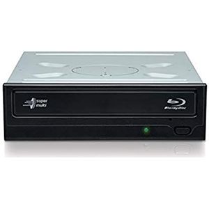 Hitachi-LG Interne Blu-Ray BH16NS55 brander met 16 brandsnelheden en volledige formaatondersteuning (BD-R BD-RE BDXL DVD-RW CD-RW), Silent Play, compatibel met Windows 10