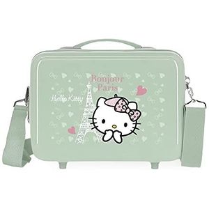 Hello Kitty Paris reisaccessoires – toilettas voor meisjes, Groen, Toilettas