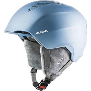 ALPINA Grote veilige en optimale skihelm voor volwassenen, airconditioning, onbreekbaar, aanpasbaar, skyblue mat, 57-61 cm