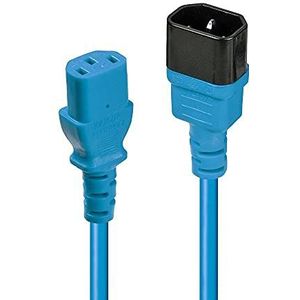 LINDY IEC-verlenging, blauw, 0,5 m