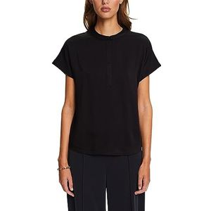 ESPRIT 993ee1k379 T-shirt voor dames, zwart.