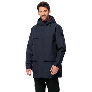 Jack Wolfskin winterlager parka heren jas, Nacht Blauw