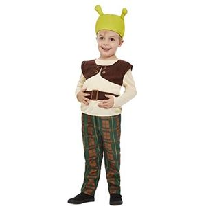 Smiffys Officieel gelicentieerd Shrek 52359T1 kostuum voor jongens, groen, kinderen van 1 tot 2 jaar
