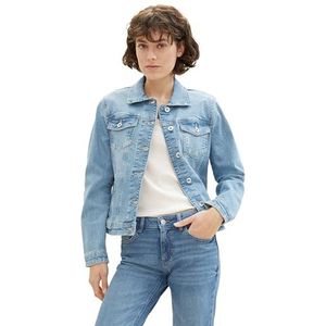 TOM TAILOR 1041047 Jeansjack voor dames, 10142 Light Stone Blue Denim