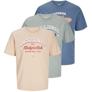 Jjelogo Mp Jnr Lot de 3 t-shirts à col rond et col rond, oceanview, 152