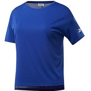 Reebok Wor Comm dames T-Shirt Poly Tee Solid, Kobalt