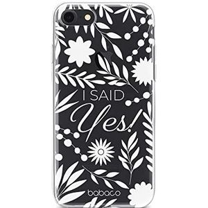 ERT GROUP beschermhoes voor iPhone 7 / 8 / SE 2 / SE 3, motief Babaco Original en officieel gelicentieerd I said Yes! 002, perfect aangepast aan de vorm van de mobiele telefoon, gedeeltelijk transparant