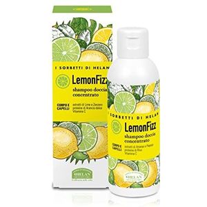 Helan, I Sorbetti LemonFizz Shampoo en douche voor dames en heren, geparfumeerd met limoen- en gemberextract, shampoo en douche voor lichaam en haar, met natuurlijke ingrediënten en vitamine C, 150 ml