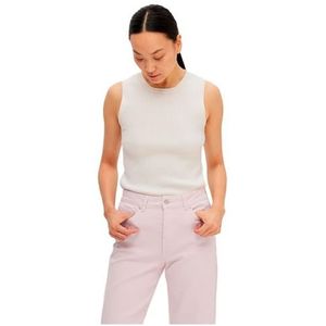 Selected Femme Slflydia Sl Noos gebreide top met ronde hals, gebreide top voor dames, Berk
