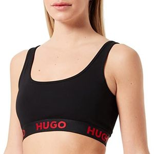 HUGO Sportieve damesbralette met logo, Zwart 1