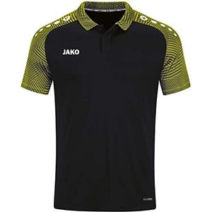 JAKO Performance Poloshirt voor heren, Zwart/Geel