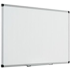 Bi-Office Maya whiteboard, geëmailleerd, met aluminium frame, 90 x 60 cm, wit