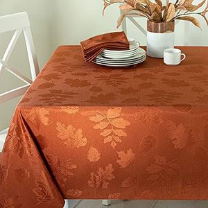 Benson Mills Harvest Legacy Damast tafelkleed voor herfst, oogst en Thanksgiving (roest, 152,4 x 304,8 cm)