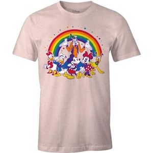 Disney Medmickts147 T-shirt voor heren (1 stuk), Roze