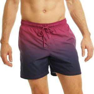 Ript Essentials Zwemshorts voor heren, sneldrogend, perzikhuid-effect, uv-bescherming 50, met mesh, roze, S