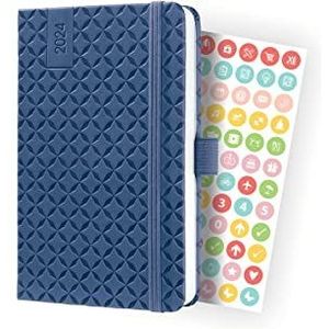 SIGEL J4100 Jolie agenda 2024, A6, hardcover met elastiek, penlus, 174 pagina's, FSC-gecertificeerd