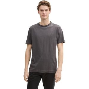 TOM TAILOR 1045627 T-shirt voor heren, 10899 - Tarmac Grey