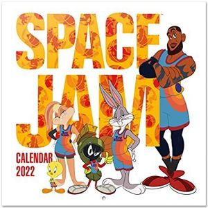 Grupo Erik - Kalender 2022 Space Jam – 12 maanden, wandkalender, januari tot december 2022, 30 x 60 cm, 6 talen, 1 poster inclusief, FSC CP22078 gecertificeerd