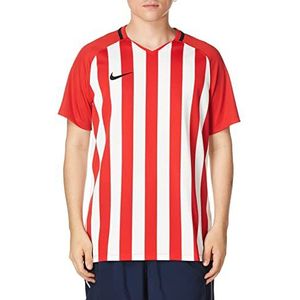 Nike Heren shirt met lange mouwen Division III Football Stripe Jersey, Rood/Wit/Zwart