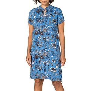 Timezone Casual jurk voor dames, Blauwe Botanische Bloom