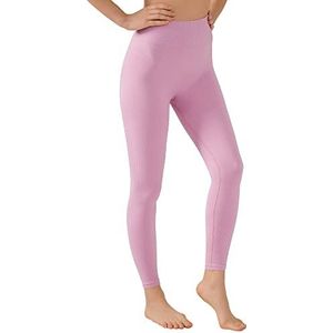 LOS OJOS Ribbed New Leggings voor dames, Orchidee sluier