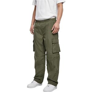 Urban Classics Pantalon cargo zippé pour homme, disponible dans de nombreuses couleurs, tailles S à 5XL, olive, XXL