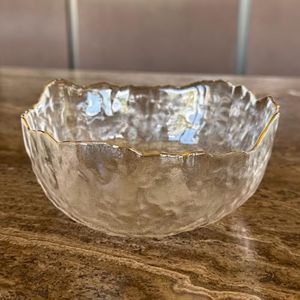 TEA SOUL | Kristallen kom met gouden rand voor theeceremonie - elegantie en functionaliteit voor de perfecte theeceremonie - Echt kristal - 940 ml