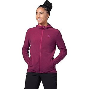 Odlo Midlayer Hoodie voor dames, met doorlopende ritssluiting en tussenlaag