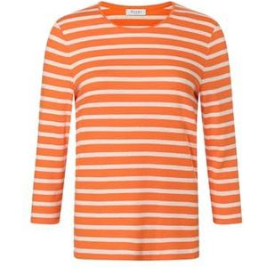 Maerz T-shirt à manches longues, col rond, manches 3/4, Orange/beige, 38