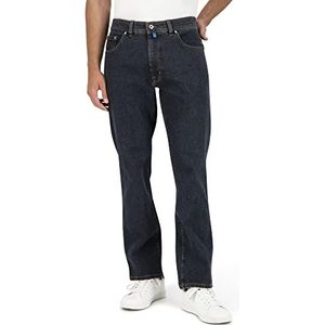 Pierre Cardin Dijon Loose Fit jeans voor heren, Donkerblauw stonewash