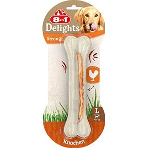 8in1 Delights Strong Bone L - Extra Sterk Kauwbot voor Sterk Kauwende Grote Honden, 1 Stuk