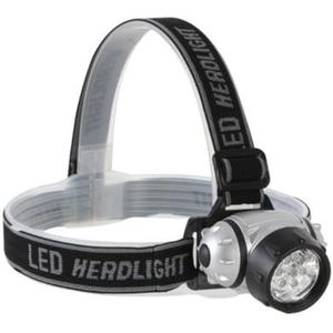 Perel Led-hoofdlamp, 7 heldere witte leds, 7 verlichtingsmodi, ideaal voor buitenactiviteiten