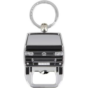 Brisa VW Collection Volkswagen Bus sleutelhanger met flesopener in transparante verpakking, T5 Combi / Zwart, T5 Combi