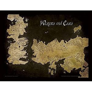 Game of Thrones (Westeros and Essos Antique Map 30 x 40 cm Souvenir Object