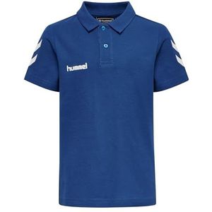 hummel Hmlgo Kids katoenen poloshirt voor kinderen, True Blue, 128