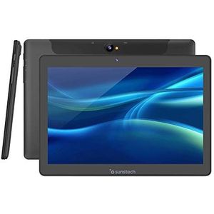 Sunstech - 10,1 inch tablet 32 GB met 3G, Quad Core processor en Dual SIM SO: Android 8.1, kleur zwart
