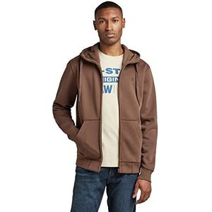 G-STAR RAW Premium Core HDD Zip SW Ls Cardigan heren, bruin (Rain Drum C235-d307)