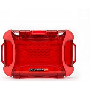 Nanuk 330-0009 Nano Series waterdichte hardcase case case voor telefoons, camera's en elektronische apparaten, maat L, rood, Rood