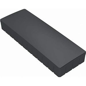 MAUL MAULsolid 10 stuks MAULsolid magneten 54 x 19 mm mini-magneten van kunststof met hoge hechtkracht, sterke magneten voor whiteboard en magneetbord, ideaal voor kantoor, kantoor