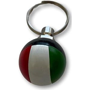 KUSTOM66 Italië vlag sleutelhanger, rood/wit/groen, S, rood/wit/groen