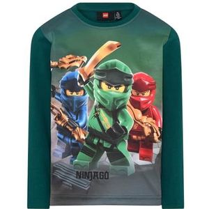 LEGO Lwtaylor 713 T-shirt L/S uniseks kinderen, Donkergroen