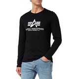 ALPHA INDUSTRIES Basic T-Ls gebreide herenjas, zwart.