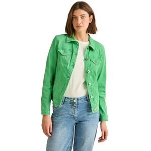 Cecil B212606 Jeansjas voor dames, Fluorescerend groen, L