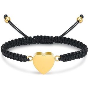 AIWENXI Crematie armband voor as, urn sieraad in hartvorm met engelenvleugels, aandenken, grafsieraad
