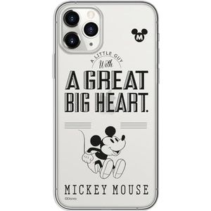 Originele en officieel gelicentieerde Disney Minnie en Mickey Mouse hoes voor iPhone 11 Pro, TPU kunststof beschermhoes, beschermt tegen stoten en krassen