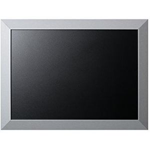 Bi-Office Kamashi Glam krijtfoto, zwart, 60 x 45 cm, frame van MDF, zilverkleurig