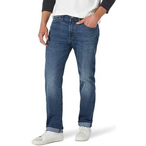 Lee Performance Series Extreme Motion Herenjeans, taps toelopende pasvorm, afvegen