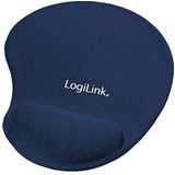 LogiLink ID0027B muismat met polssteun, blauw