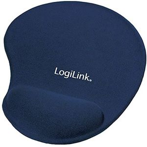 LogiLink ID0027B muismat met polssteun, blauw